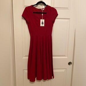 Red 1950’s styled dress